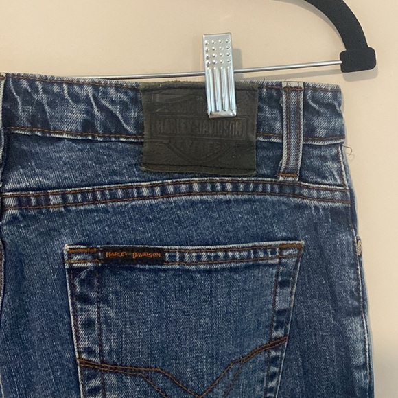 Vintage Harley Davidson Motorcycles Medium Wash Bootcut Jeans - Picture 4 of 6